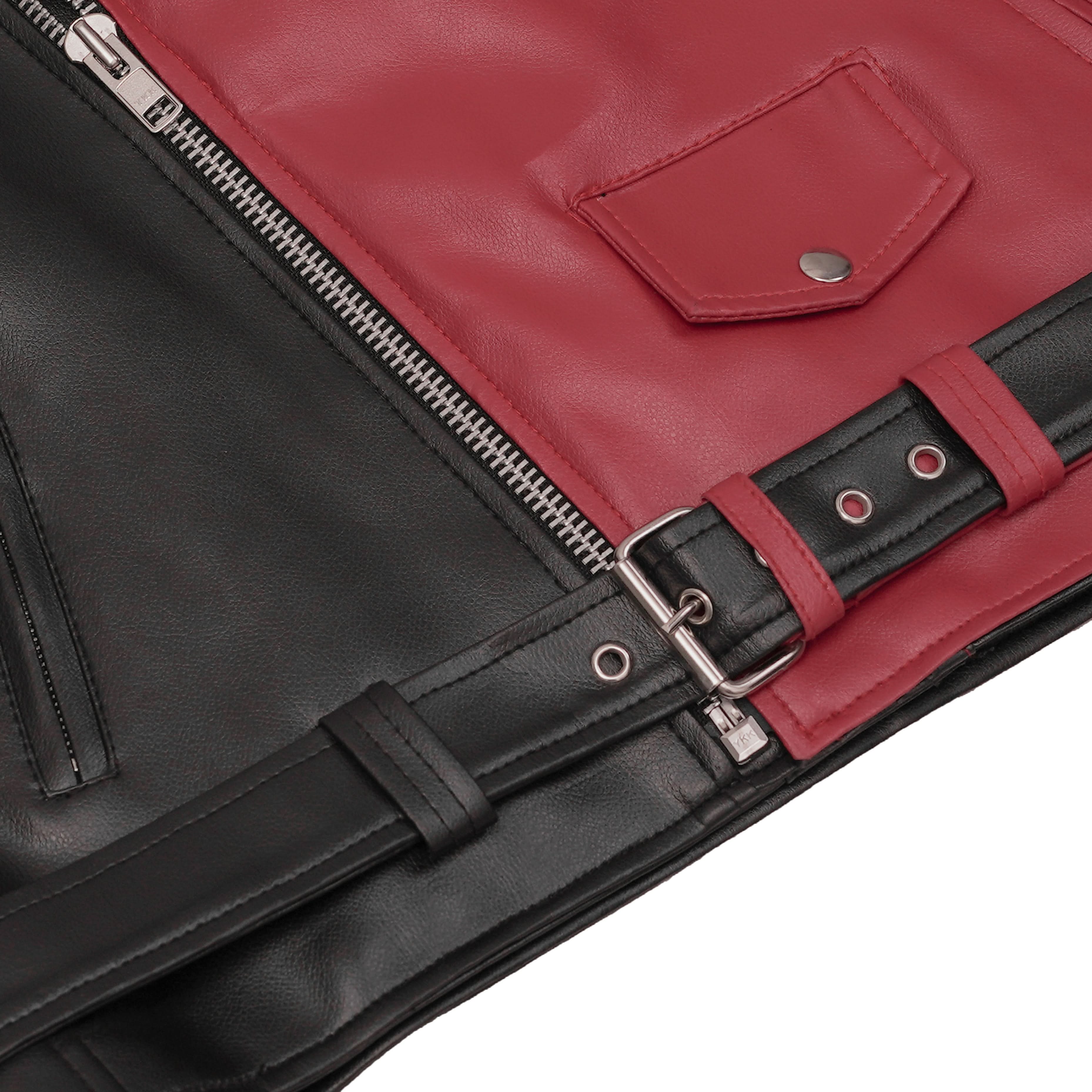 Void Ember Men’s Faux Leather Motorcycle Jacket