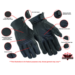 Rustic Road Men's leather  gloves