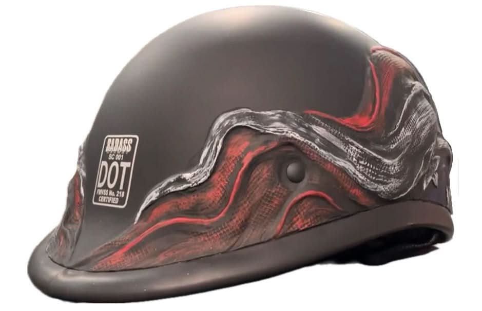 American Badass Scars and Stripes Biker Helmet Helmets Badass Helmets