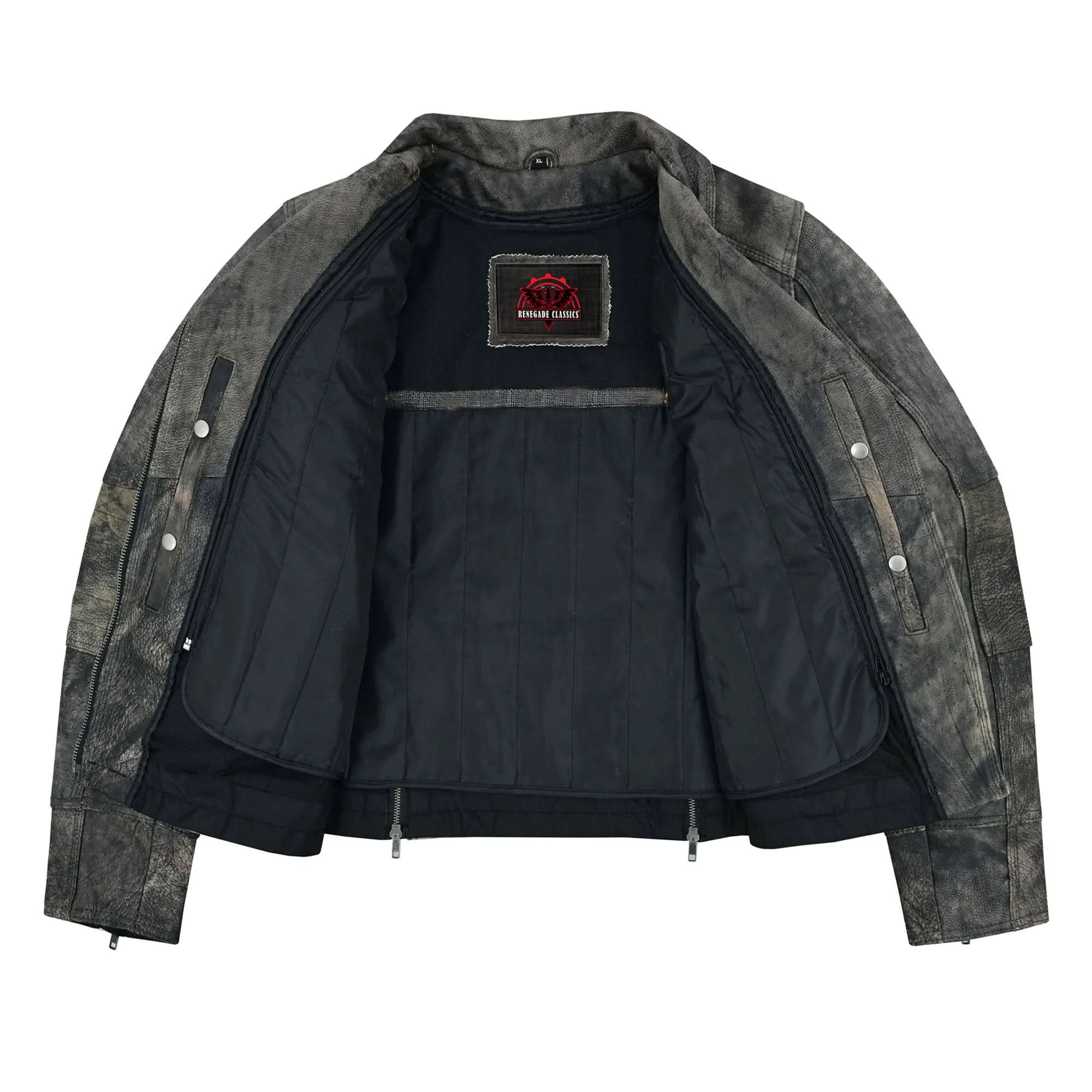 Shen Antique Brown Women's Leather Motorcycle Jacket