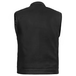 NightSentinel - Men’s Leather Motorcycle Vest