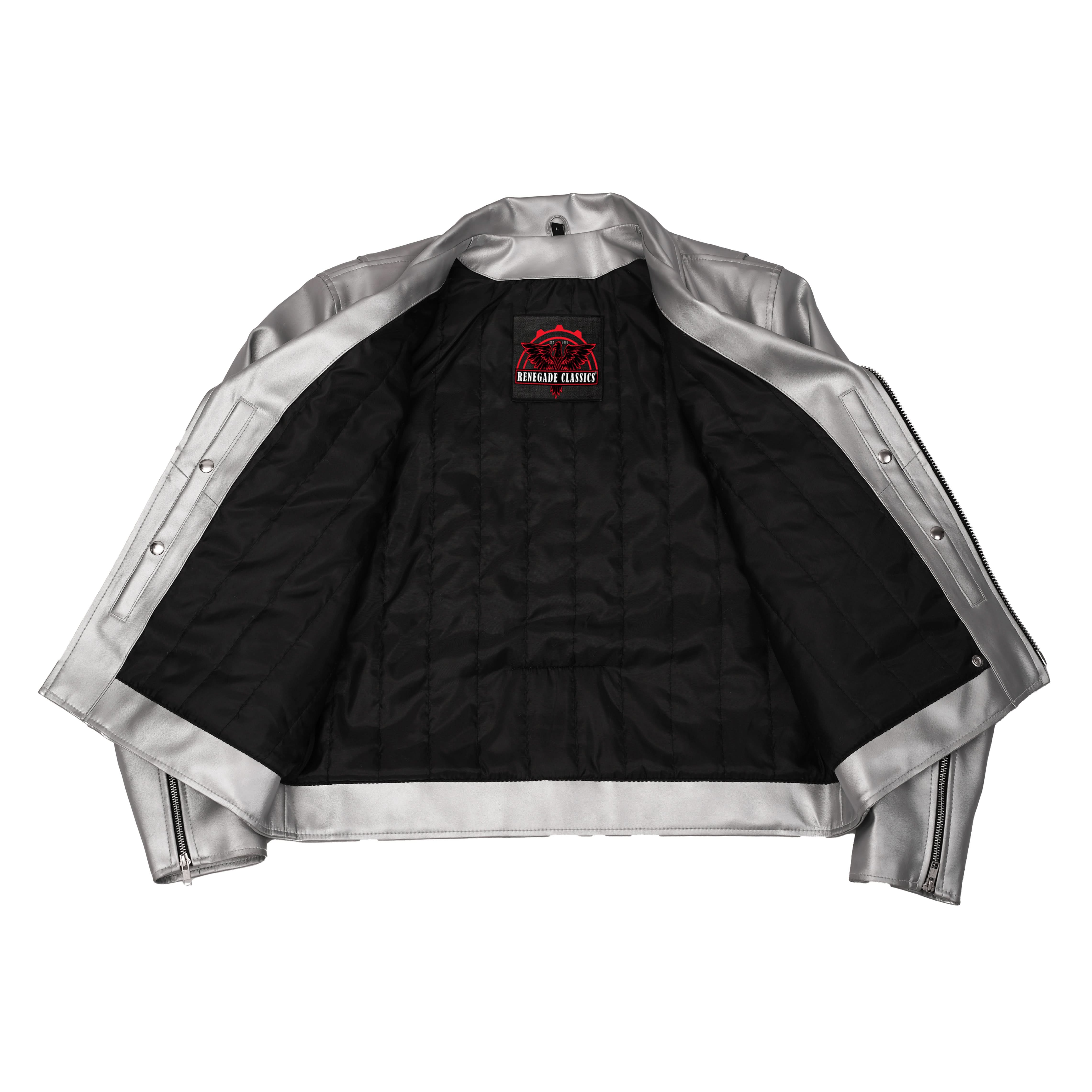 Iron Phantom Men’s Faux Leather Motorcycle Jacket