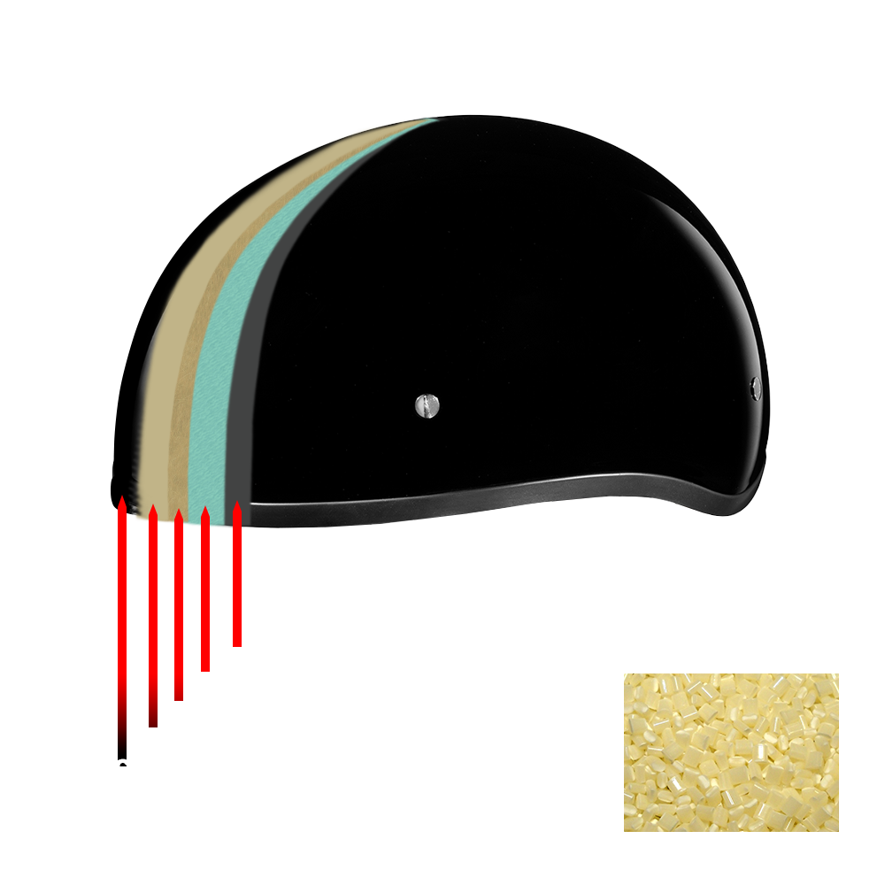 DOT Approved Daytona Skull Cap Half Shell Motorcycle Helmet - Beanie Style for Motorcycles, Cruisers, Scooters, and Mopeds - Pearl White