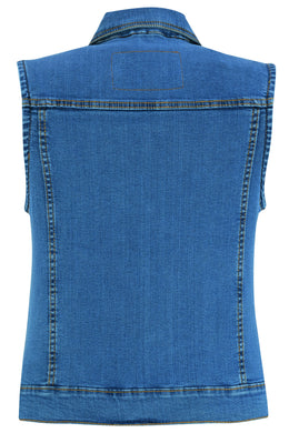 Skyline Blue womens denim vest 4