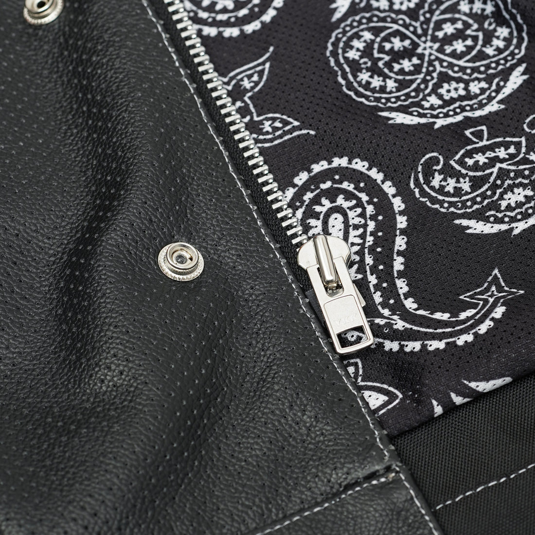 Blaze Lowside Chrome Phantom Men's Leather Vest