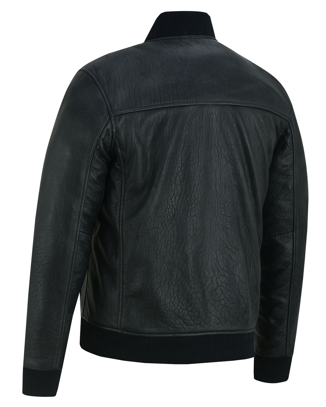 Stalwart Men's Fashion Leather Bomber Jacket