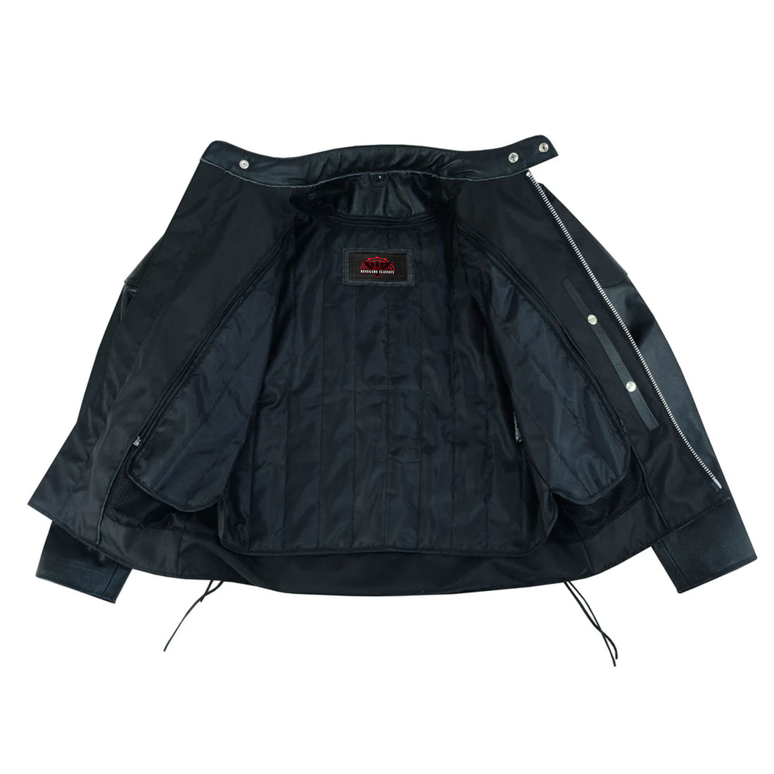 Star Knuckle  Black Men's Leather Motorcycle Jacket