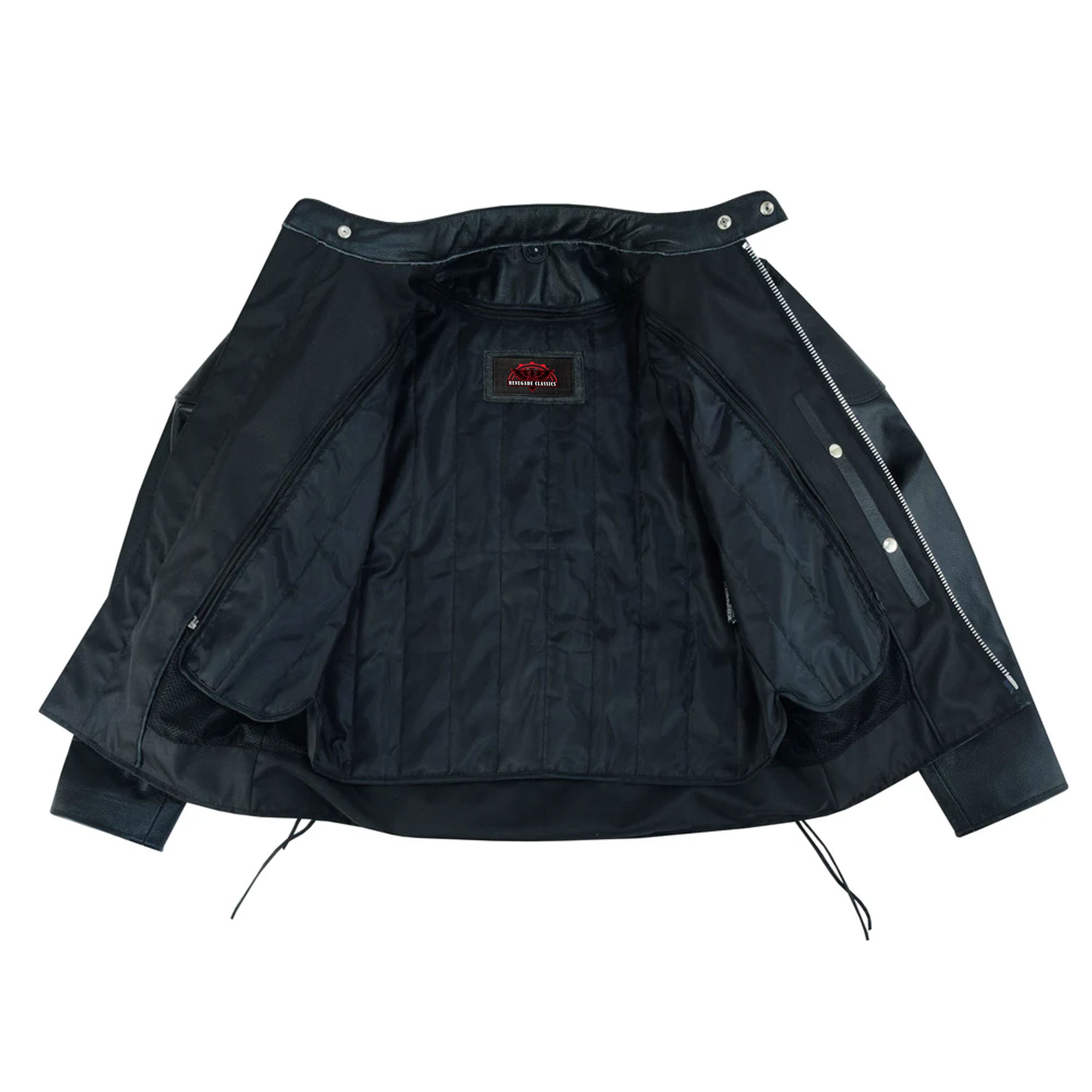 Star Knuckle  Black Men's Leather Motorcycle Jacket
