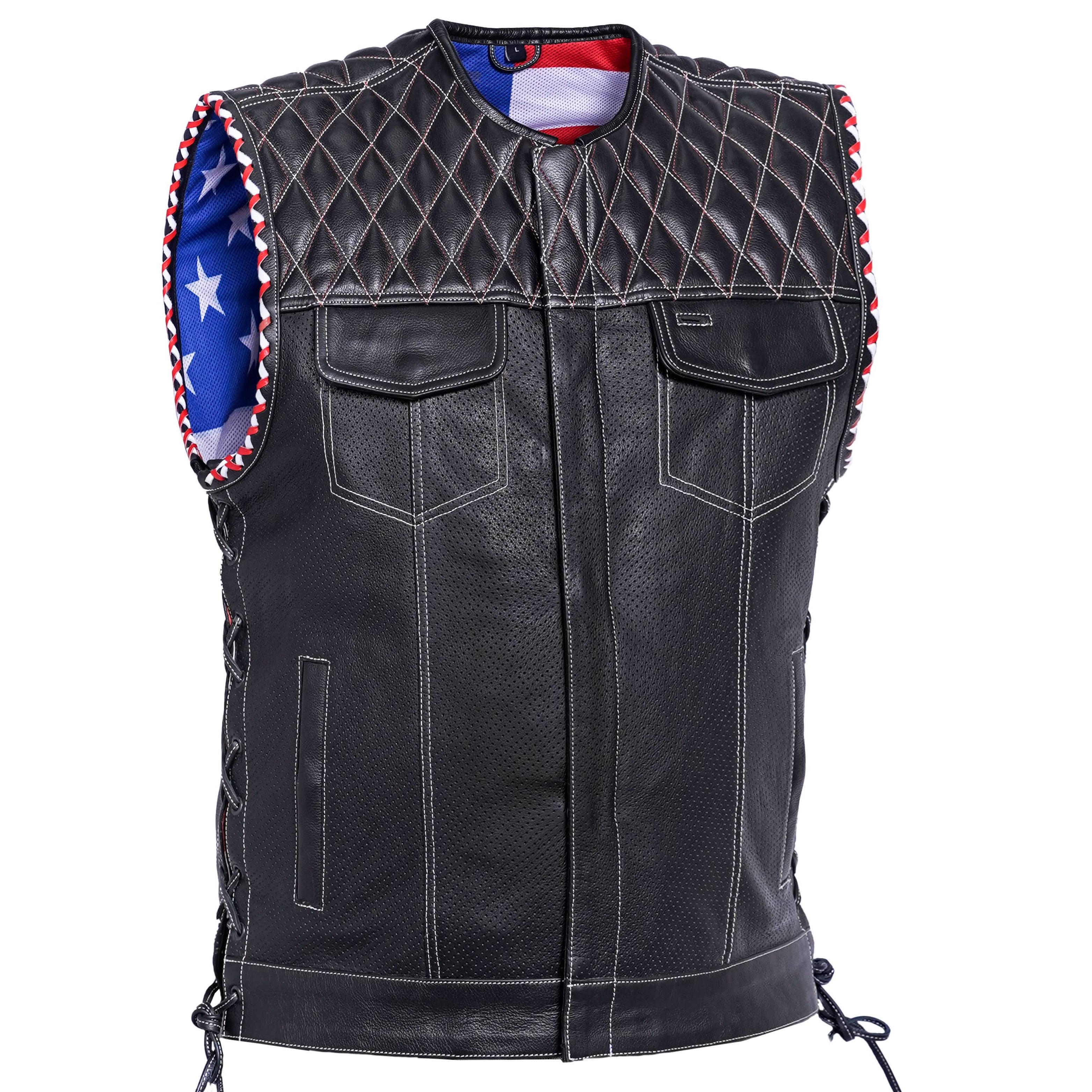 Throtlex Men's Leather Vest