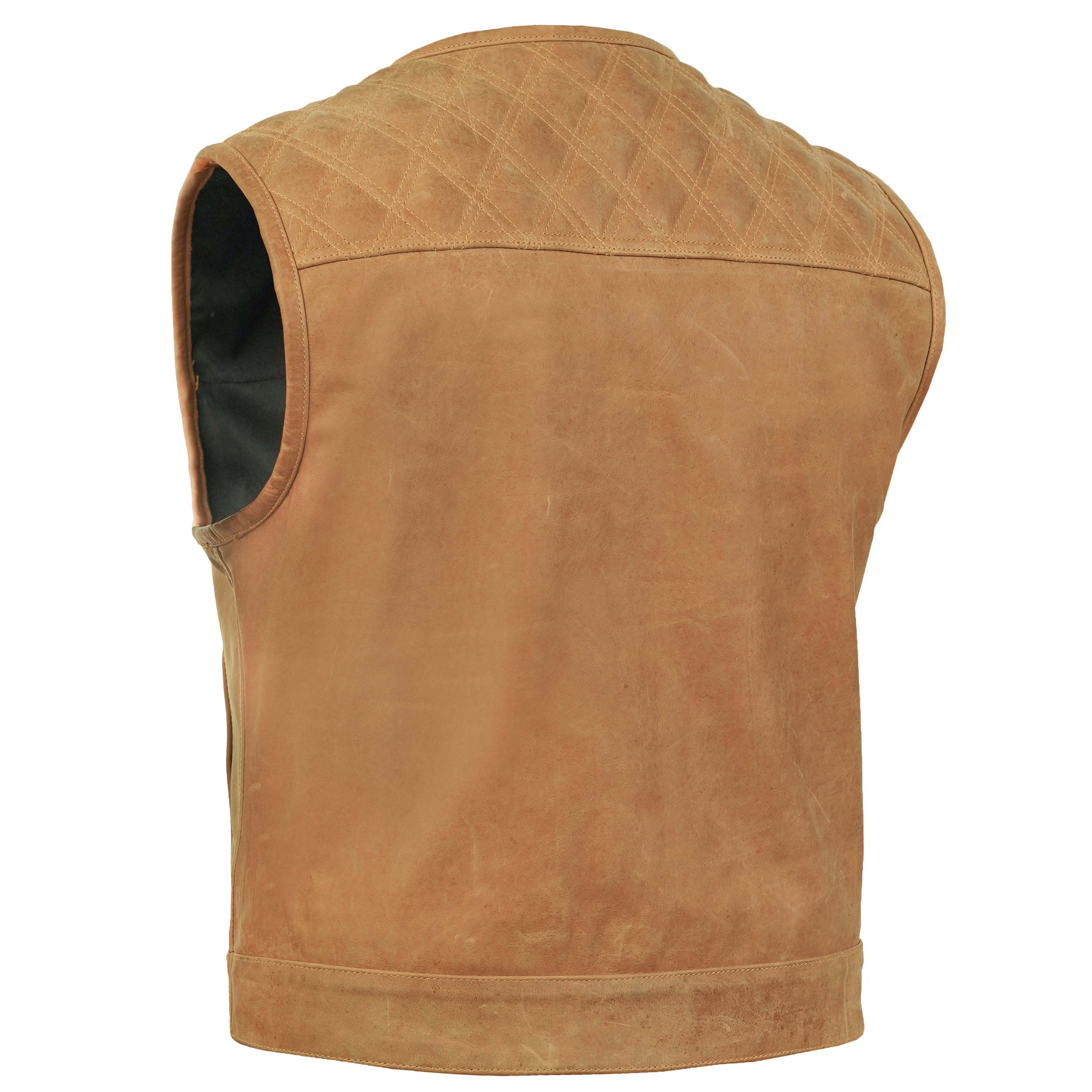 Rustic Rebel™ Men’s Brown Leather Vest