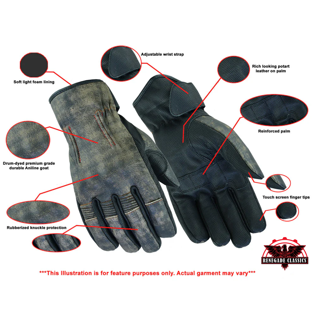 Timberline Men's leather  gloves
