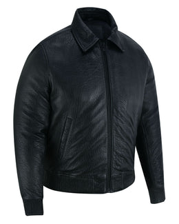 Traveler Men's Fashion Black Leather Jacket Men's Leather Jackets Renegade Classics