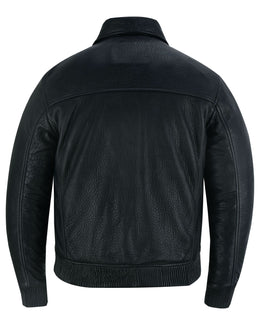 Traveler Men's Fashion Black Leather Jacket Men's Leather Jackets Renegade Classics