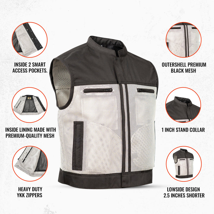 Blaze Men’s Motorcycle Mesh Vest