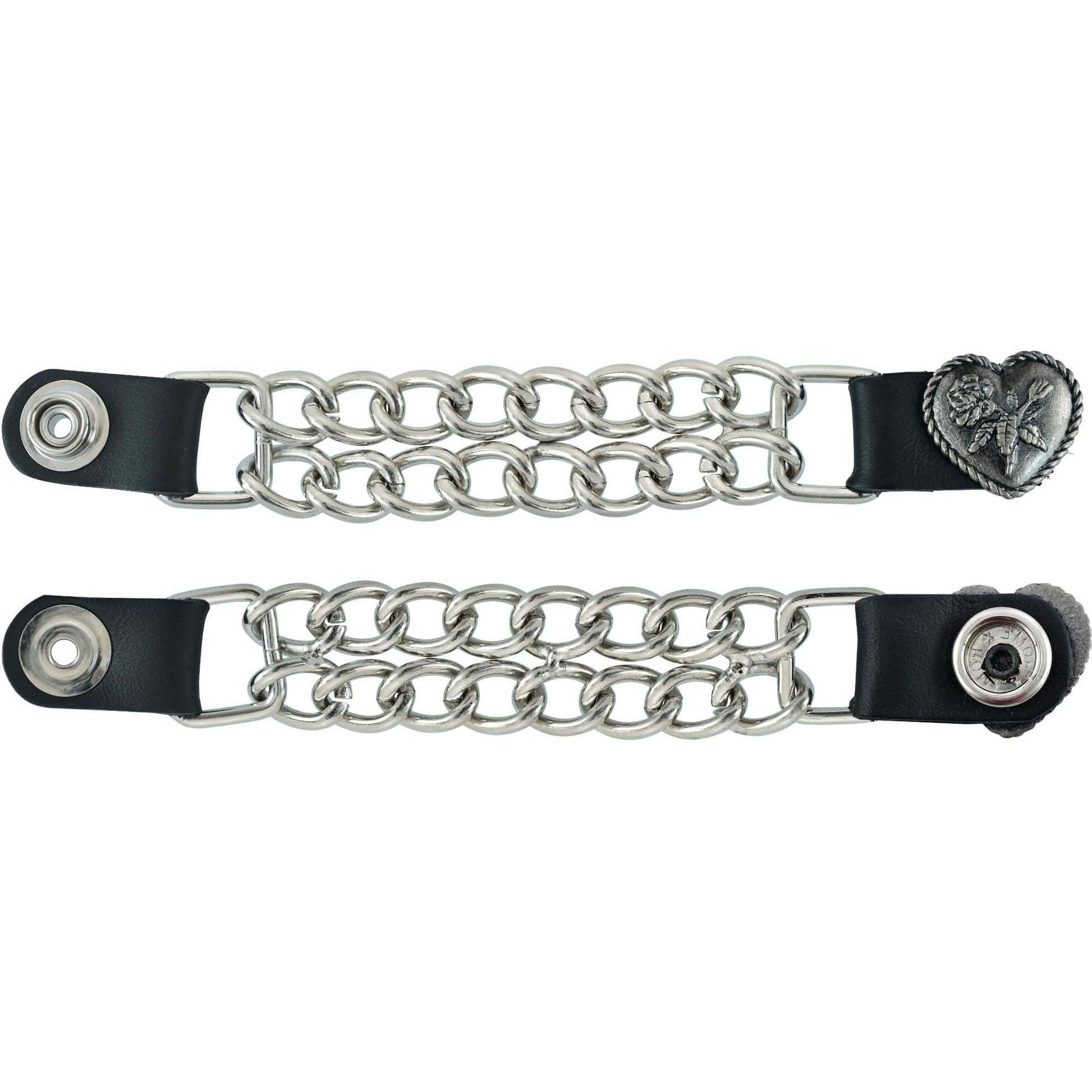 VE133D Vest Extender - Heart Rose Vest Extenders Warhawk Customs