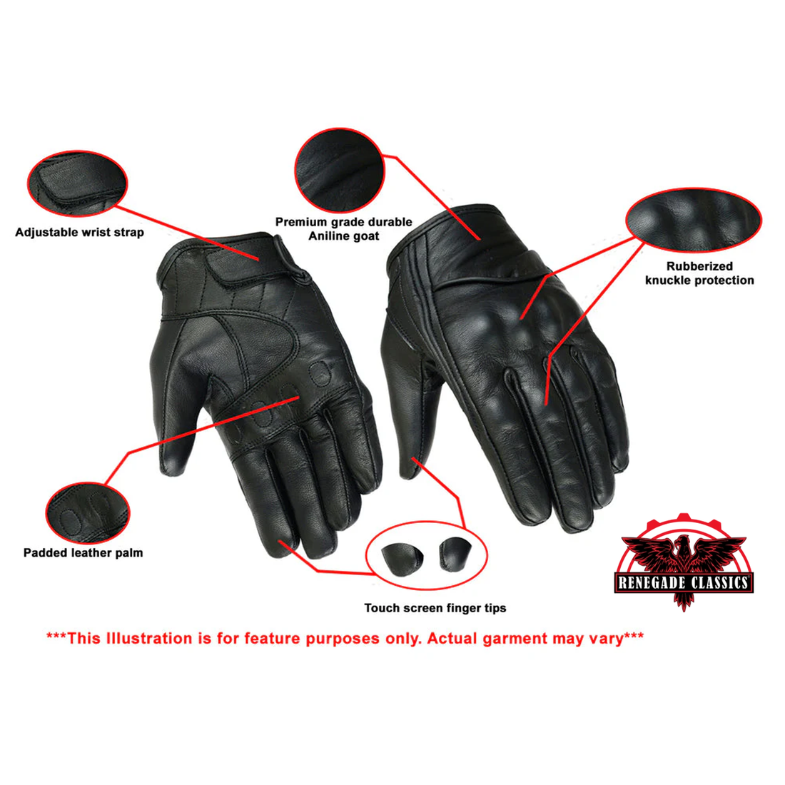 WindRush Men's   Fingerless Gloves