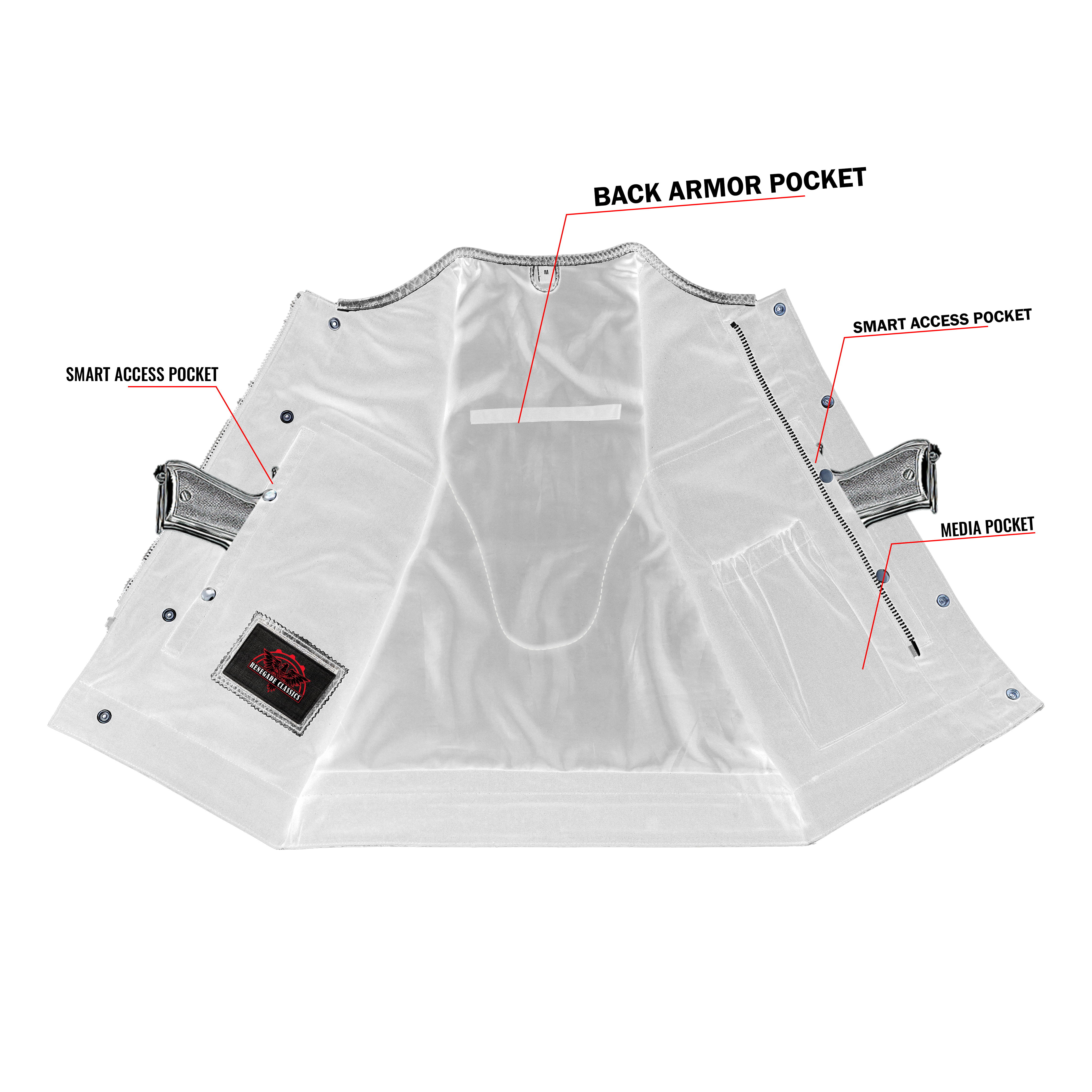 Leather Fang Men's Leather Vest