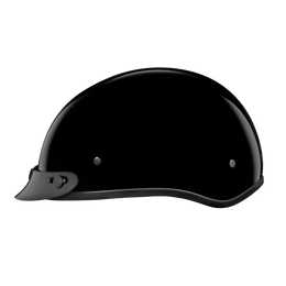 D.O.T. Daytona Skull Cap Jr.- Hi-Gloss Black
