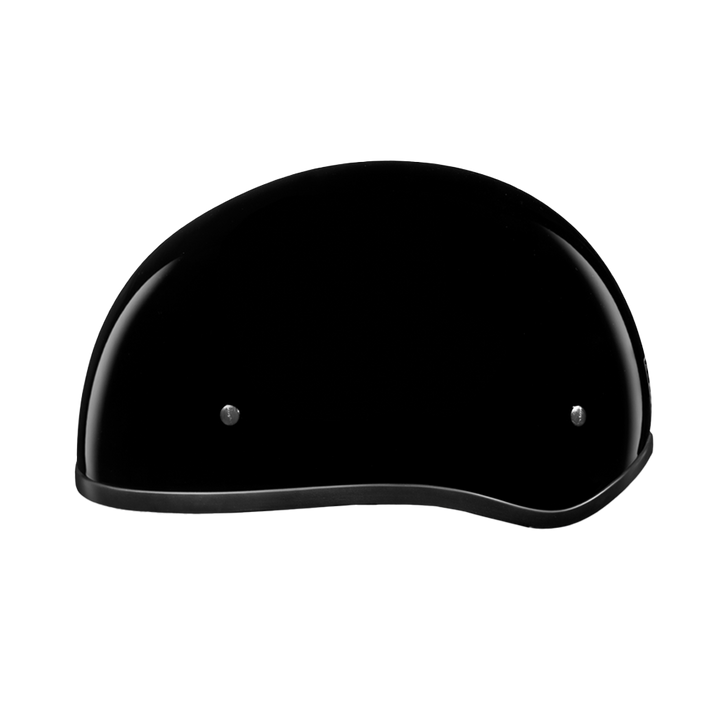 DOT Approved Daytona Skull Cap Half Shell Motorcycle Helmet - Beanie Style for Motorcycles, Cruisers, Scooters, and Mopeds W/O Visor- Hi-Gloss Black