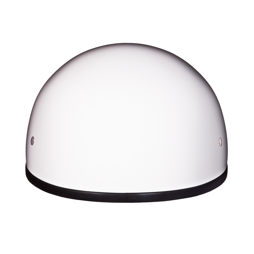 DOT Approved Daytona Skull Cap Half Shell Motorcycle Helmet - Beanie Style for Motorcycles, Cruisers, Scooters, and Mopeds W/O Visor- Hi-Gloss White