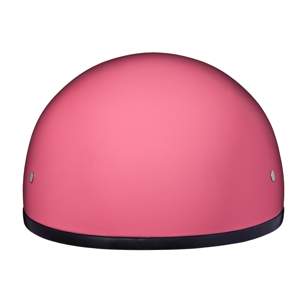 DOT Approved Daytona Skull Cap Half Shell Motorcycle Helmet - Beanie Style for Motorcycles, Cruisers, Scooters, and Mopeds W/O Visor- Hi-Gloss Pink
