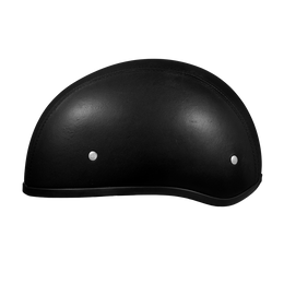 D.O.T. Daytona Skull Cap W/O Visor- Leather Covered