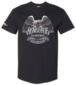 Black RC Eagle Wing Mens MotorcycleT-Shirt Men's Shirts Renegade Classics