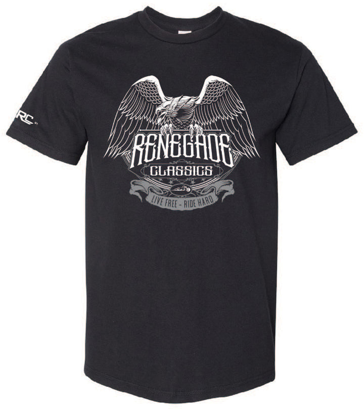 Black RC Eagle Wing Mens  MotorcycleT-Shirt