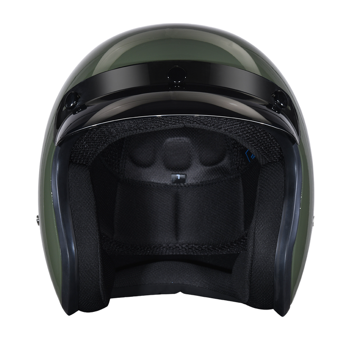 DOT Approved Daytona Cruiser Open Face Motorcycle Helmet - Men, Women & Youth - With Visor & Graphics - W/ 2nd Amendment Seal