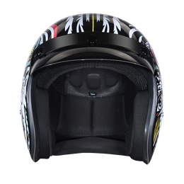 DOT Approved Daytona Cruiser Open Face Motorcycle Helmet - Men, Women & Youth - With Visor & Graphics - W/ Tribal