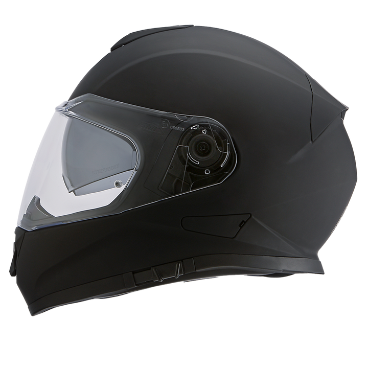 Daytona Detour Full Face Motorcycle Helmet - DOT Certified, Dual Visor, Street Bike Helmet, Men/Women/Youth - Dull Black