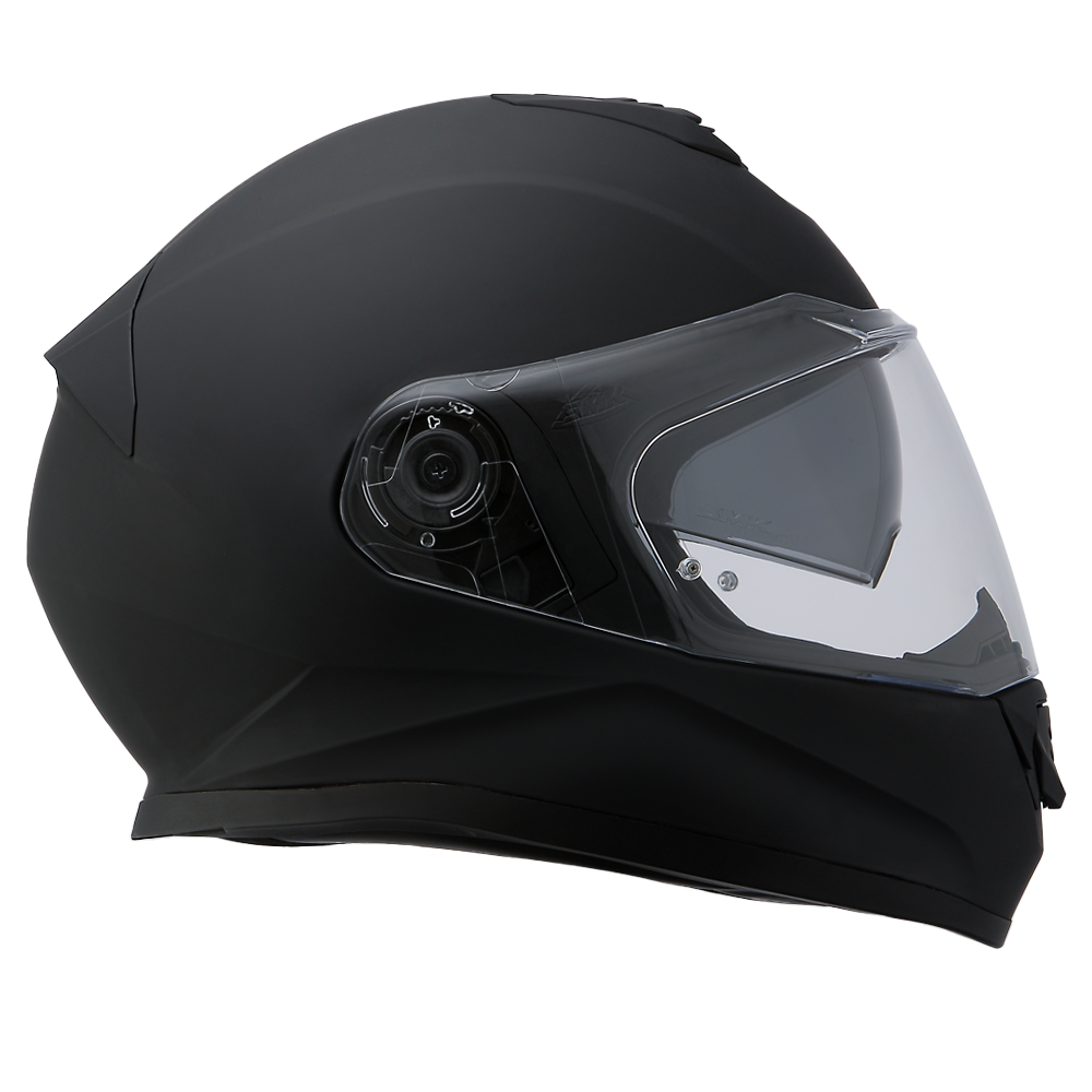 Daytona Detour Full Face Motorcycle Helmet - DOT Certified, Dual Visor, Street Bike Helmet, Men/Women/Youth - Dull Black