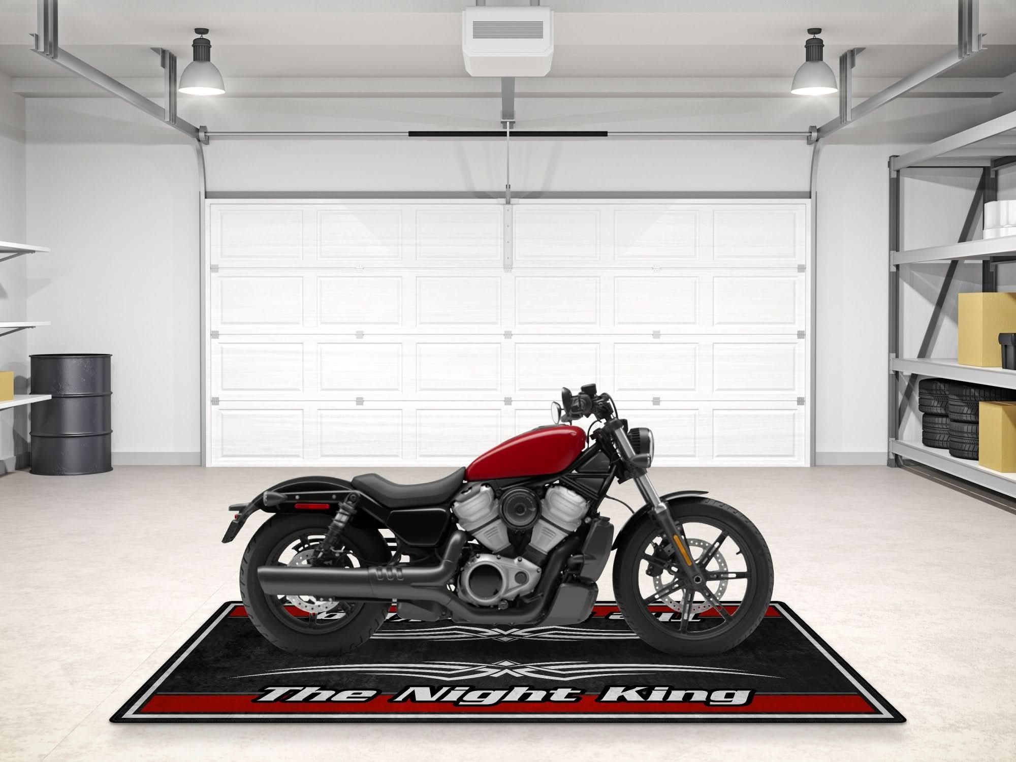 Motorcycle Mat for Cruiser Motorcycle "The Night King" - MM73