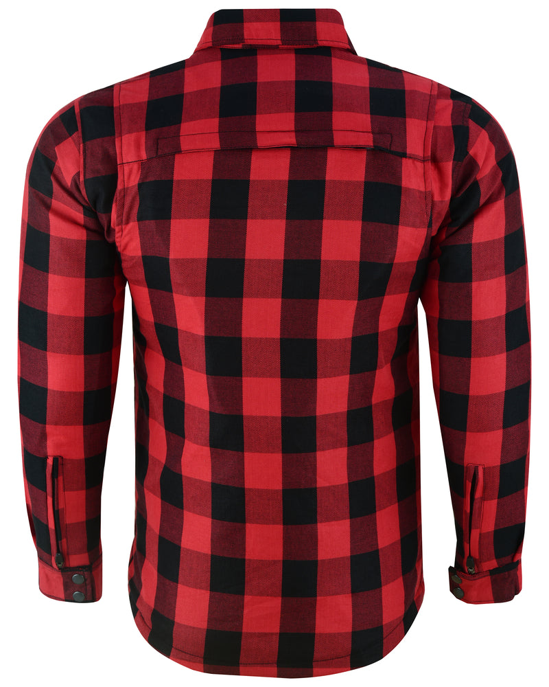 Alpha Check Men's Plaid Flannel Shirt - Blue and Black Shaded