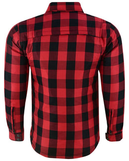 Alpha Check Men's Plaid Flannel Shirt - Blue and Black Shaded Flannel Renegade Classics