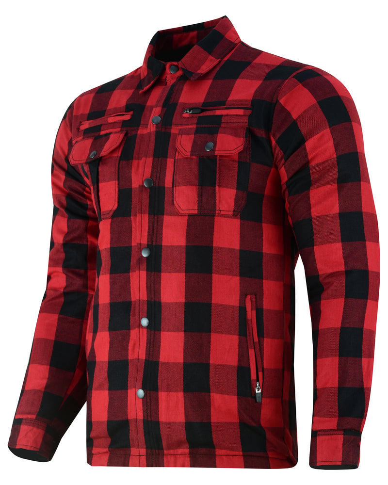 Alpha Check Men's Plaid Flannel Shirt - Blue and Black Shaded