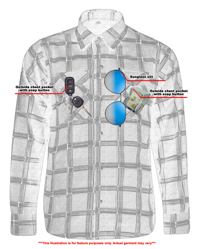 Alpha Check Men's Bold Plaid Flannel Shirt - Black, Red, and Blue Flannel Renegade Classics
