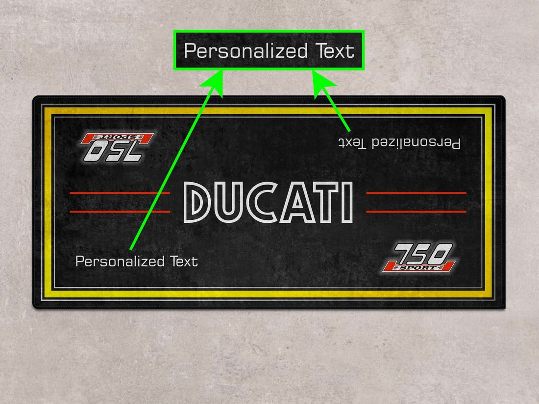 Designed Pit Mat for Ducati Classic 75 Sport Motorcycle - MM7223