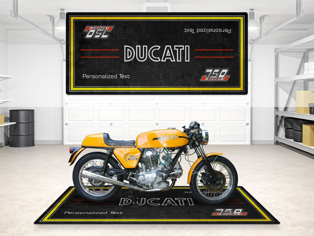 Designed Pit Mat for Ducati Classic 75 Sport Motorcycle - MM7223