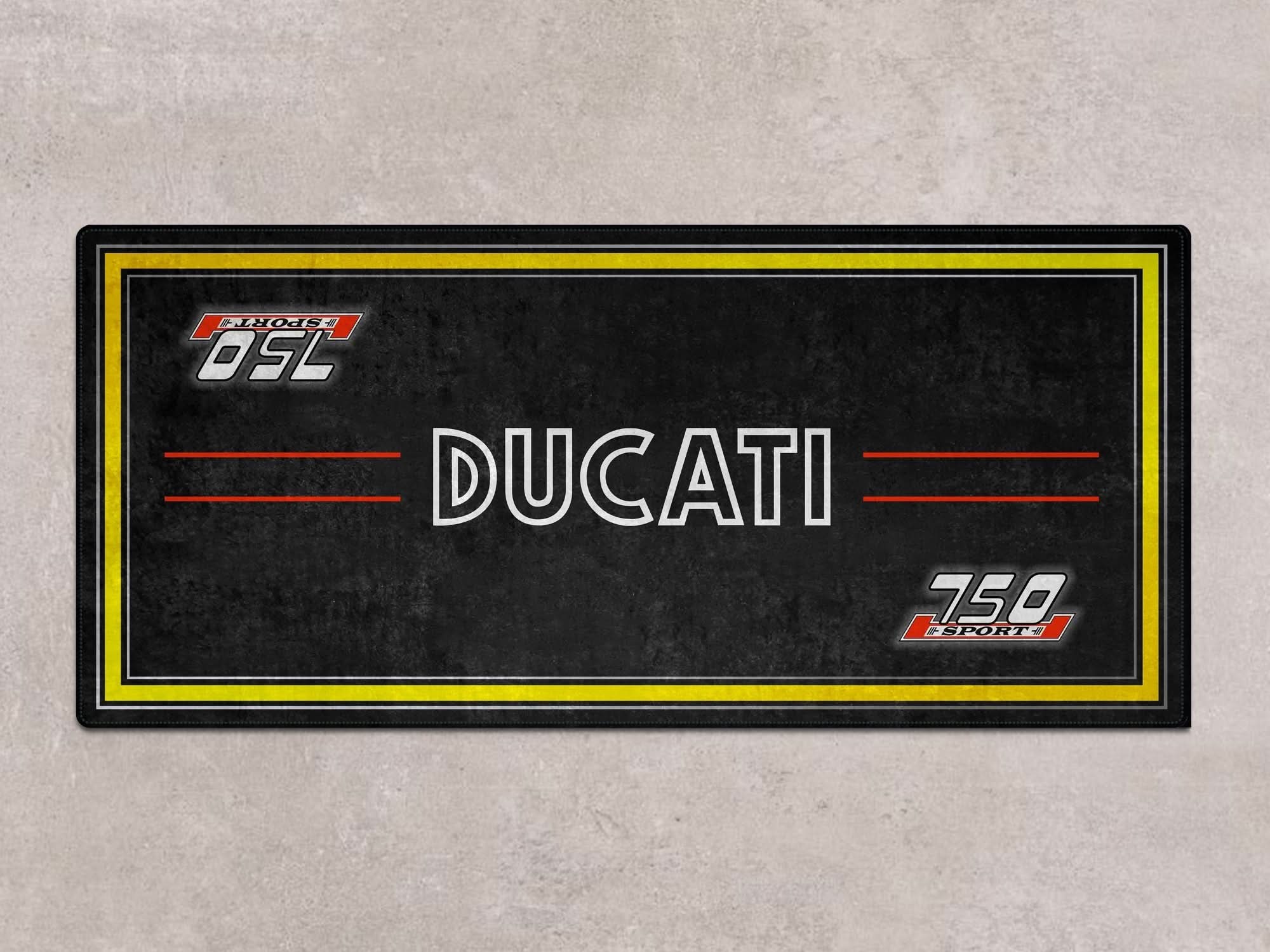 Designed Pit Mat for Ducati Classic 75 Sport Motorcycle - MM7223