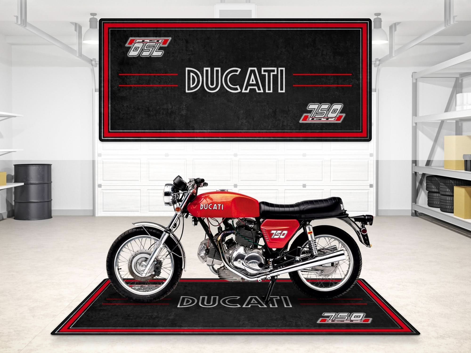 Designed Pit Mat for Ducati 75 GT 1973 Motorcycle - MM723