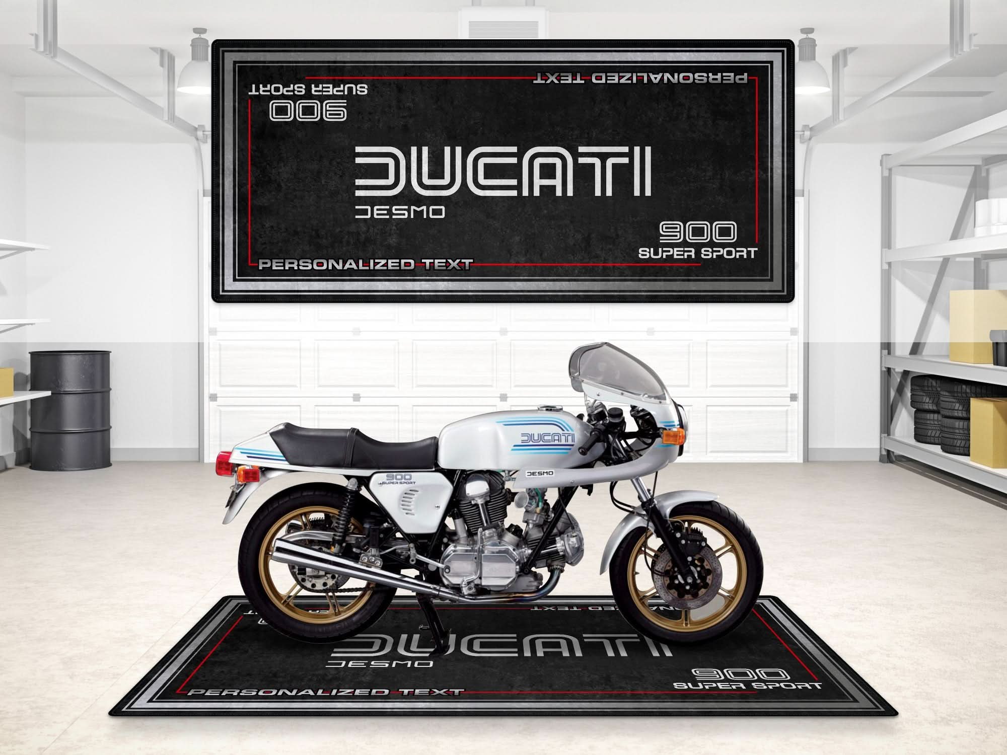 Designed Pit Mat for Ducati 9 SS Super Sport Motorcycle - MM722