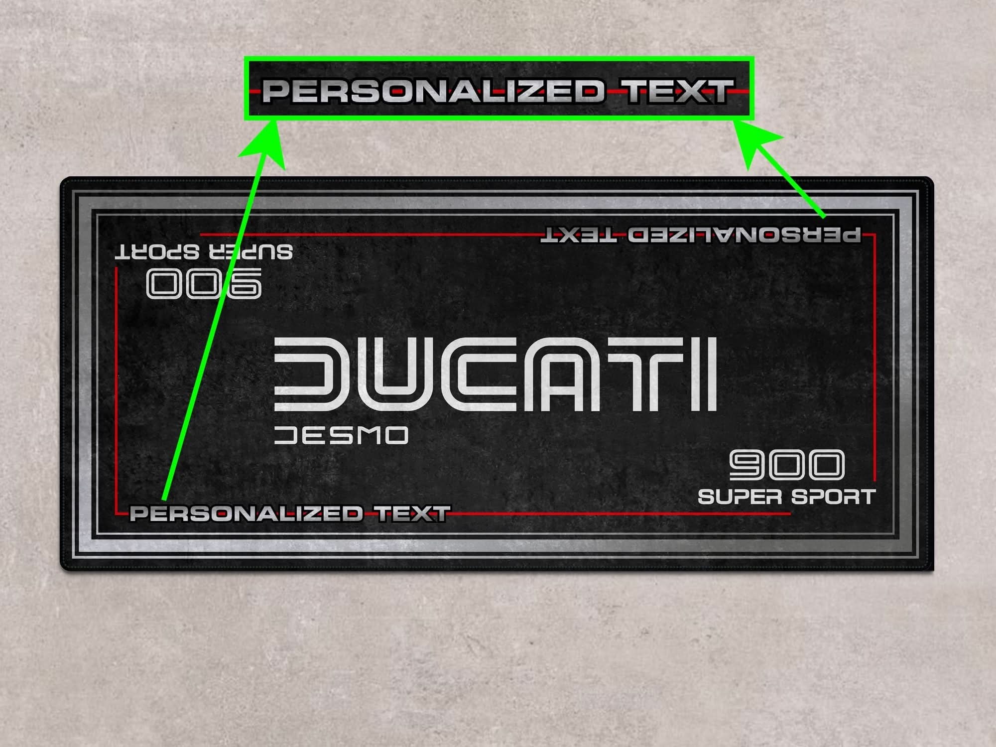 Designed Pit Mat for Ducati 9 SS Super Sport Motorcycle - MM722