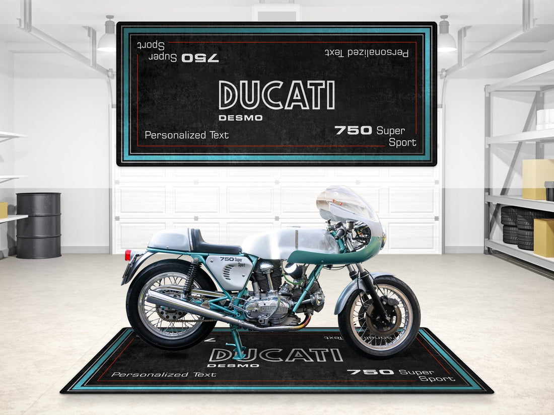 Designed Pit Mat for Ducati Desmo 75 Super Sport Motorcycle - MM7222