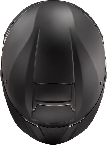 Rebellion Solid Half Motorcycle Helmet W/ SunShield Matte Black Helmets LS2 Helmets