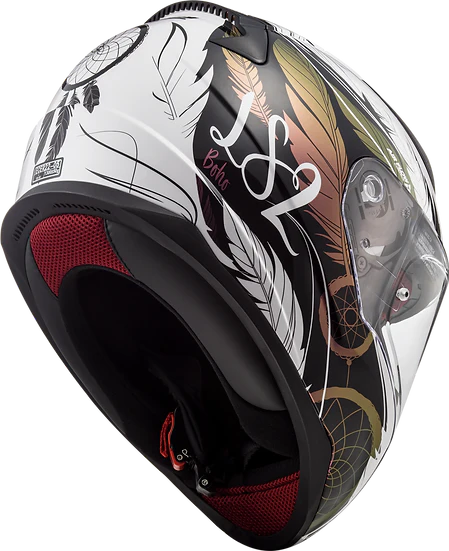 Rapid II Dreamcatcher Full Face Motorcycle Helmet Chameleon/White