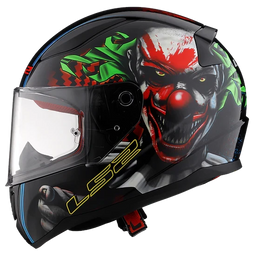 Rapid II Happy Dreams Full Face Motorcycle Helmet Gloss Black Helmets LS2 Helmets