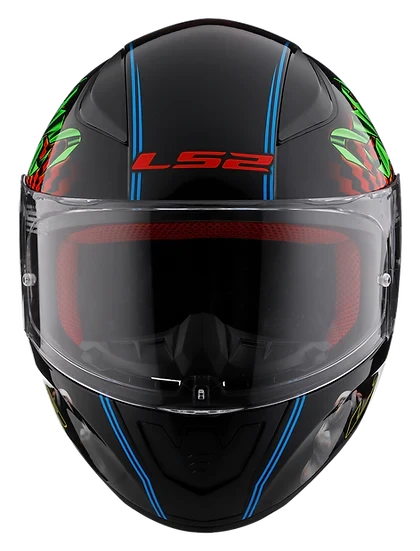 Rapid II Happy Dreams Full Face Motorcycle Helmet Gloss Black Helmets LS2 Helmets