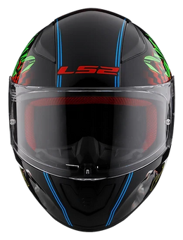 Rapid II Happy Dreams Full Face Motorcycle Helmet Gloss Black Helmets LS2 Helmets