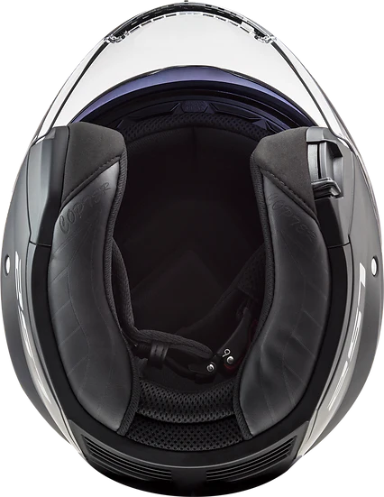 Copter Solid Open Face Motorcycle Helmet W/ SunShield Matte Black Helmets LS2 Helmets
